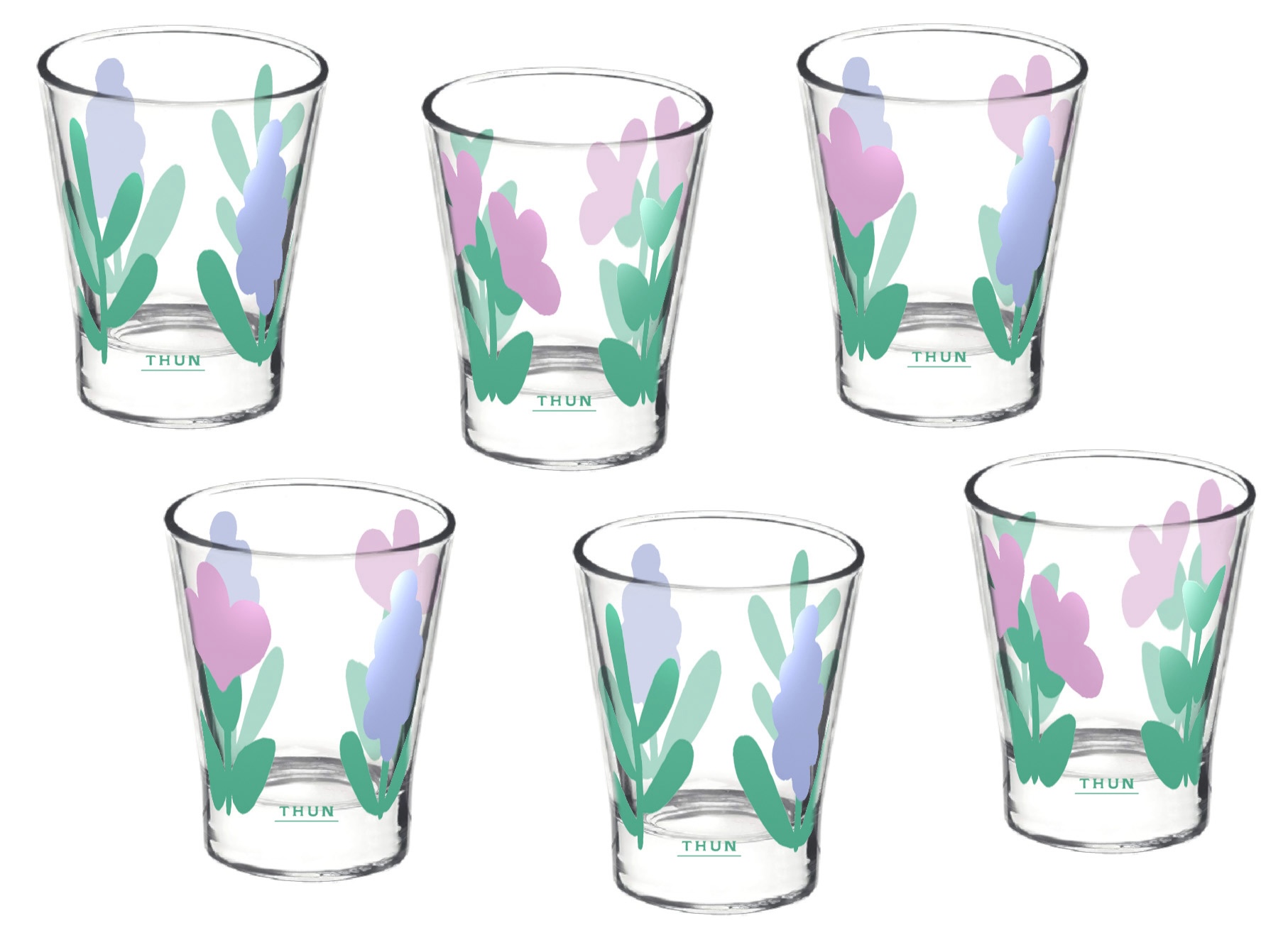 Set 6 caffeini in vetro Sorprese di Pasqua. Misura Ø 5,9 x H 7,1 cm; 85 ml. Prezzo 22,90 euro.